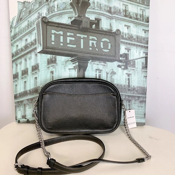 Coach CC791 Jamie Camera Bag With Happy Dog In Silver/Black Multi - Picture 3 of 6